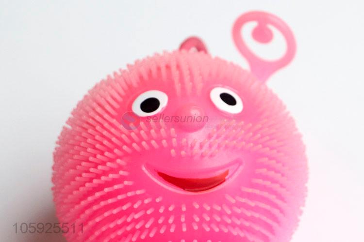 Hot products kids TPR puffer ball spiky smiling toy