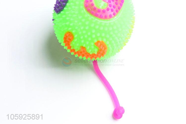 New style custom kids TPR toy ball spiky letter ball