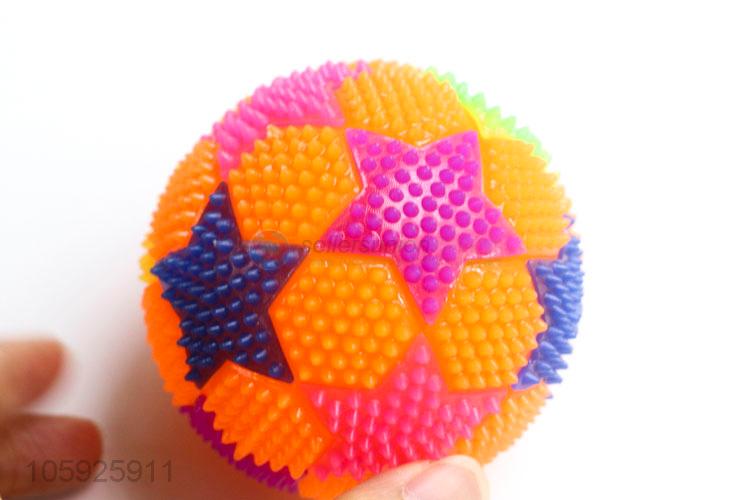 Recent design kids TPR toy ball spiky five-point star ball