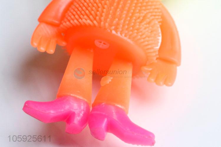 Yiwu factory kids TPR puffer ball spiky long-legged strawberry ball