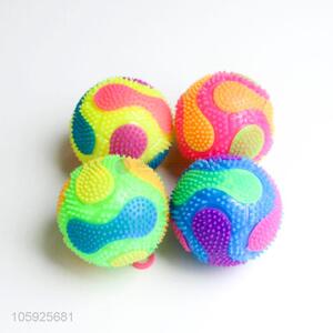 Professional supply children TPR puffer ball colorful spiky ball