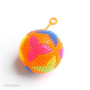 Factory price children TPR toy ball spiky leaf ball