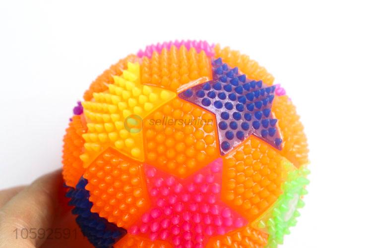 Recent design kids TPR toy ball spiky five-point star ball