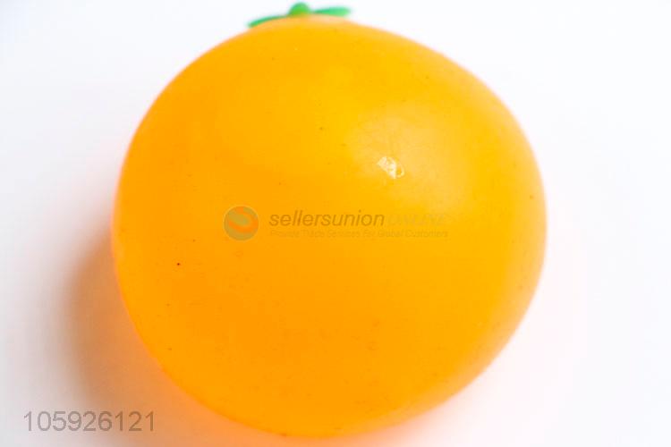 Manufacturer custom kids stress toy orange venting ball