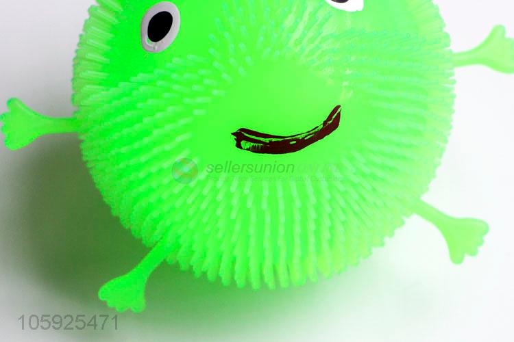 Superior quality kids TPR puffer ball spiky smiling ball