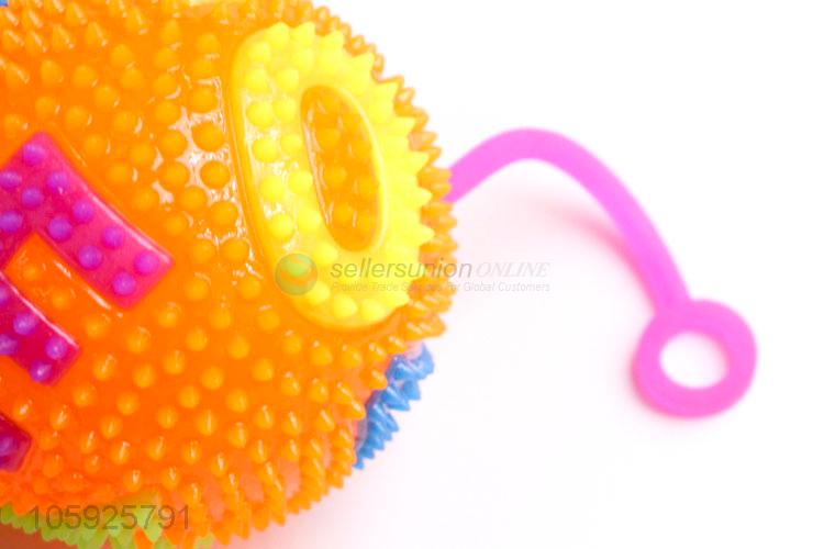 Popular design kids TPR toy ball spiky letter ball