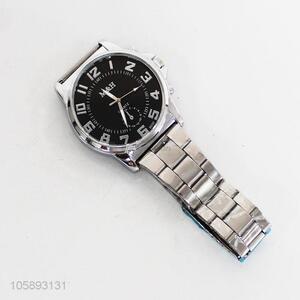 Hot selling silver men aluminium chain wristwatch