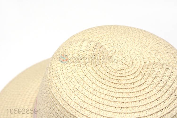 High quality summer fashion woven sun hats for kids beach straw hat