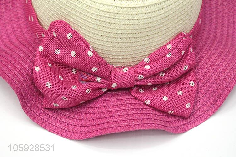 Chinese fashion kids cheap paper straw hat