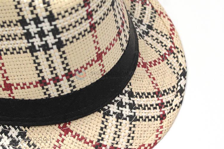 Wholesale unique design hat classic plaid top hat