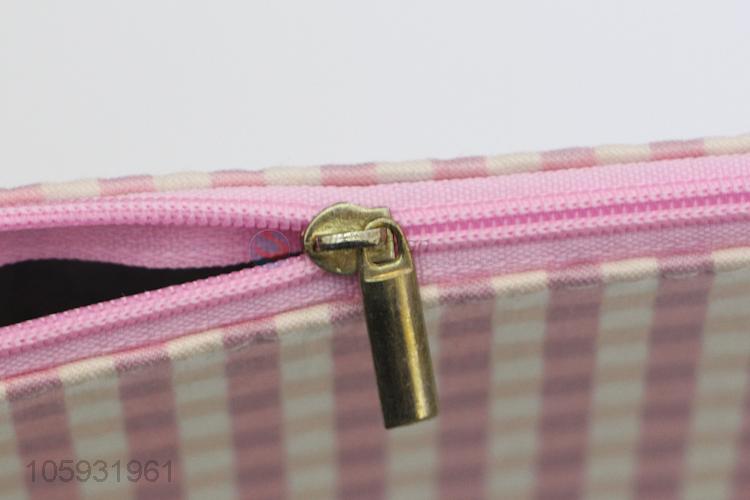 High Quality Plaid Student Zipper Bag Examination Data File Bag