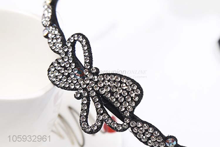 Custom Diamond Bowknot Hair Hoop Popular Headband