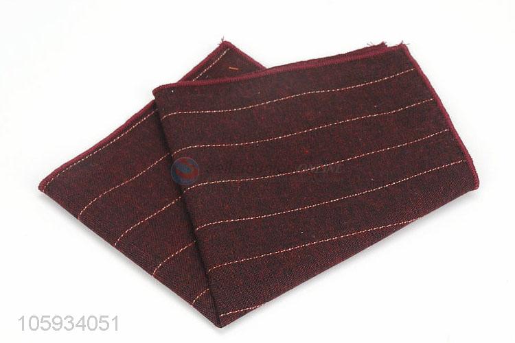 Simple Style Business Pocket Squares Men Cotton Handkerchief