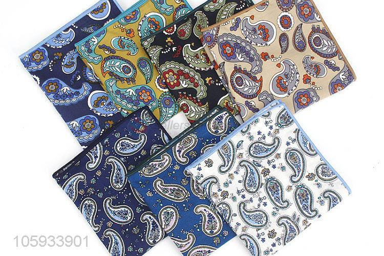 Wholesale Suit Pocket Square Cotton Handkerchief