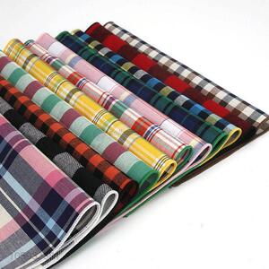 Wholesale Cotton Handkerchief Plaid Pocket Square