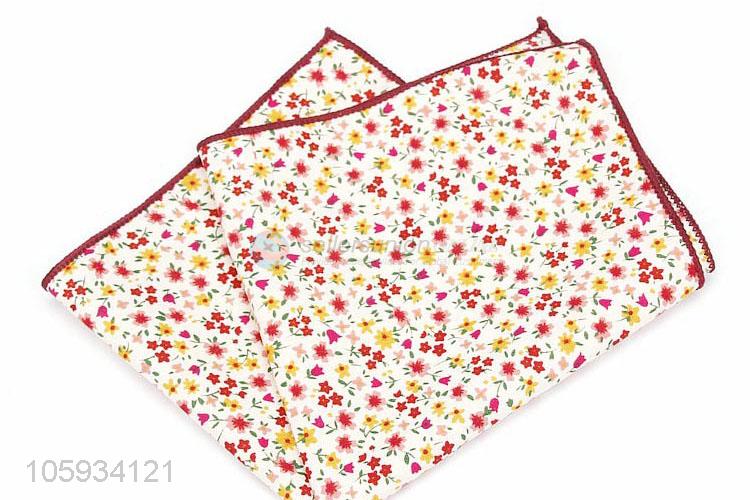 Wholesale Colorful Cotton Pocket Handkerchief For Man