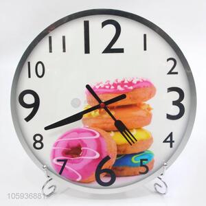 Wholesale Colour Dessert Pattern Round Wall Clock