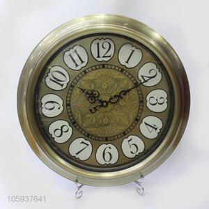 Household Decorative Round Wall Clock Large Hanging Clock