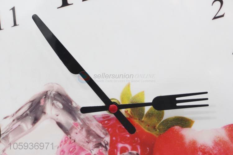 Hot Selling Ice Strawberry Pattern Wall Clock