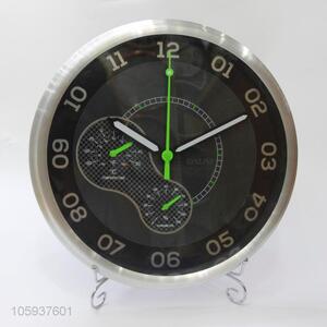 Household Decorative Round Stainless Iron Hanging Wall Clock