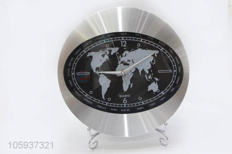 Fashion World Map Pattern Decorative Wall Clock