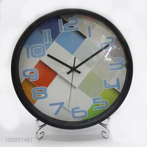 Custom Colorful Round Stainless Iron Wall Clock