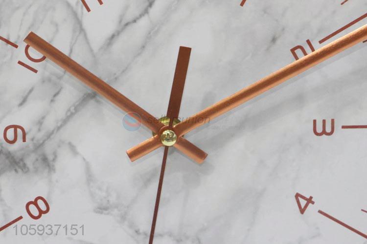 Delicate Design Aluminium Alloy Hanging Wall Clock