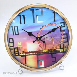 Wholesale Colorful Household Hanging Clock Round Wall Clock