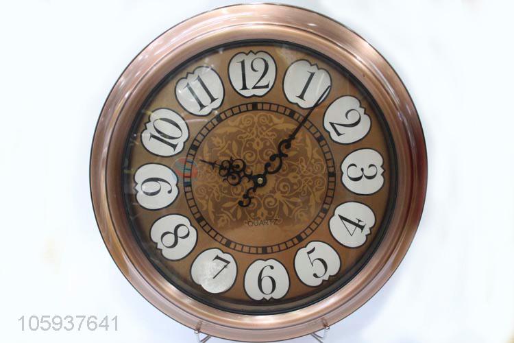 Household Decorative Round Wall Clock Large Hanging Clock