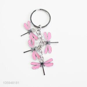 Promotional Gift Girl Bag Pendant Dragonfly Keychain