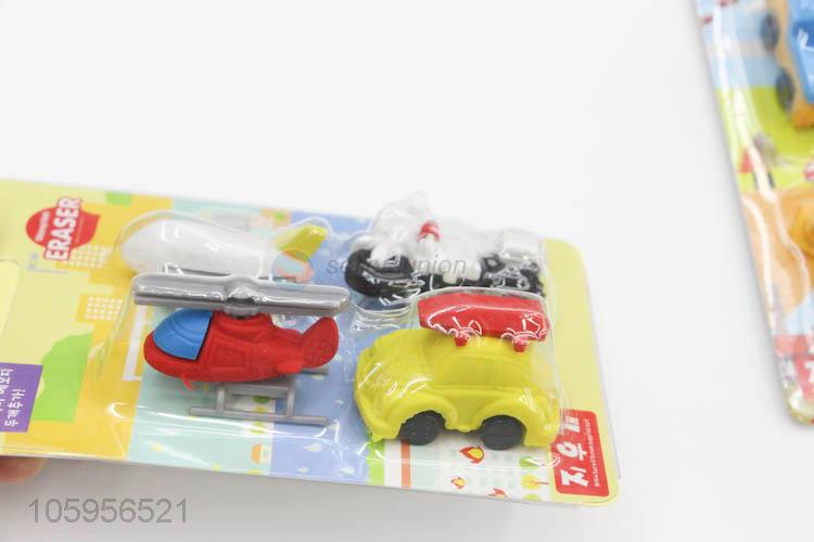 Wholesale unique design 3d eraser in car shape