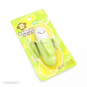 China factory cartoon banana shape erasers creative fruit eraser set