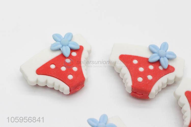 Hot cheap custom rubber funny underwear eraser