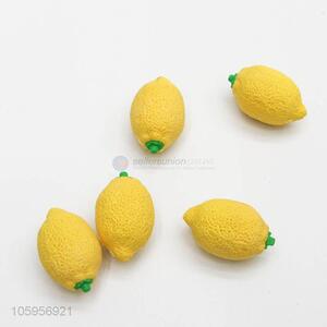 Wholesale unique design cartoon lemon shape erasers