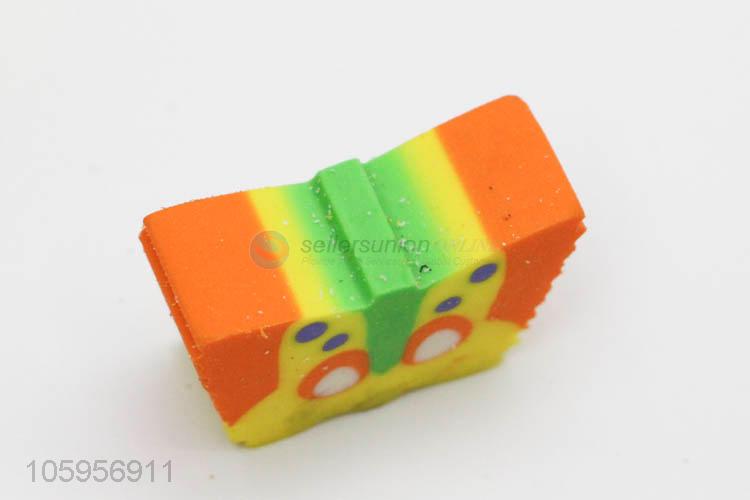 Wholesale creative butterfly shape pencil eraser for school children