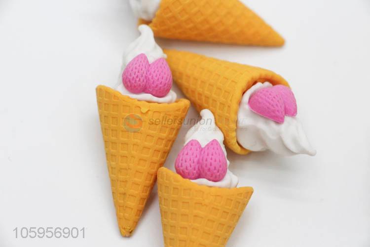 Wholesale creative cute ice cream eraser for kids