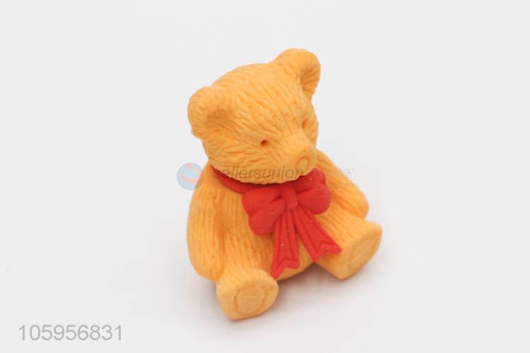 Wholesale unique design 3d eraser in bear shape