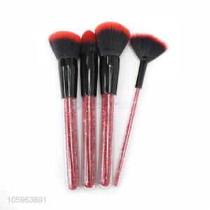 High quality custom 4 pcs make up cosmetics foundation face makeup brush set