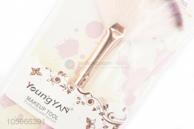 Large fan shape nylon hair makeup blush face powder foundation cosmetic brush