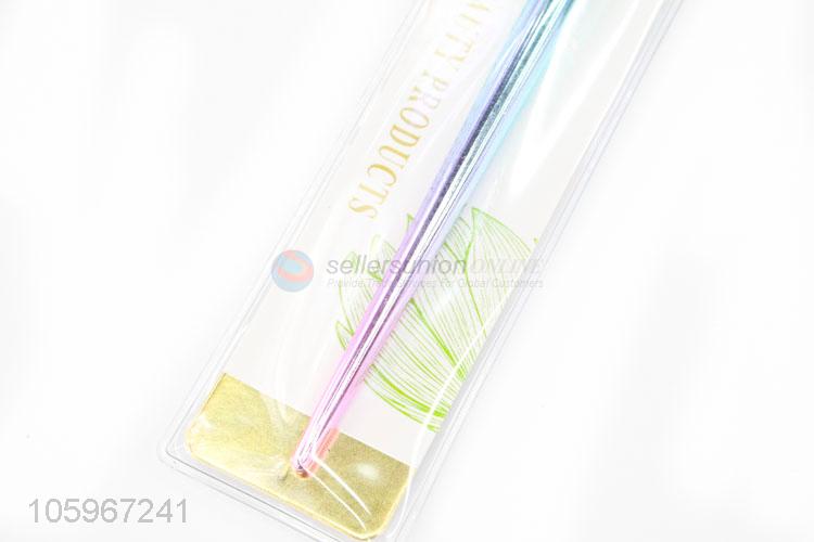 Custom cheap colorful plastic handle eyeliner brush