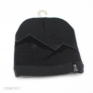 Fashion unisex women men sport winter knitted plus velvet hat warm cap