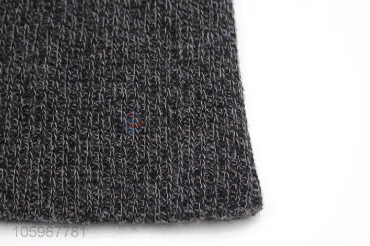 Cheap and good quality solid color winter warm knit hat