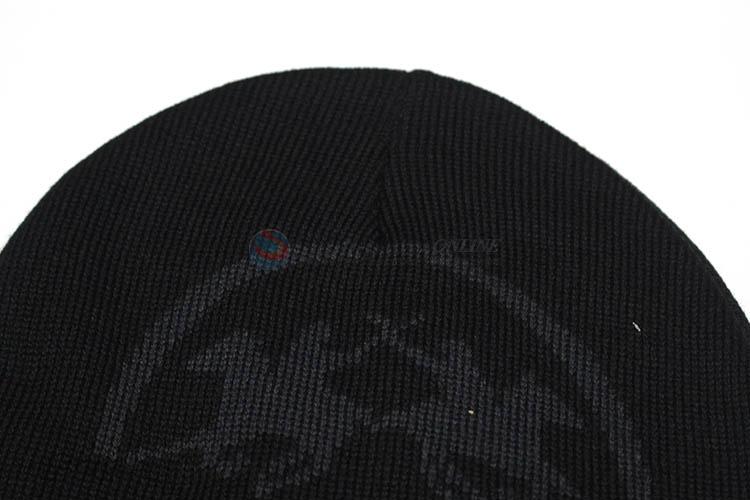 Bottom price winter warm fashion design plain knitted sport hat