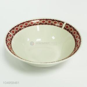 Promotional price delicate pattern round ceramic bowl