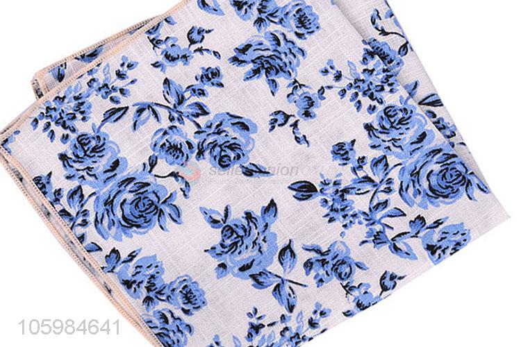 Cheap wholesale custom logo 100% cotton men pocket square