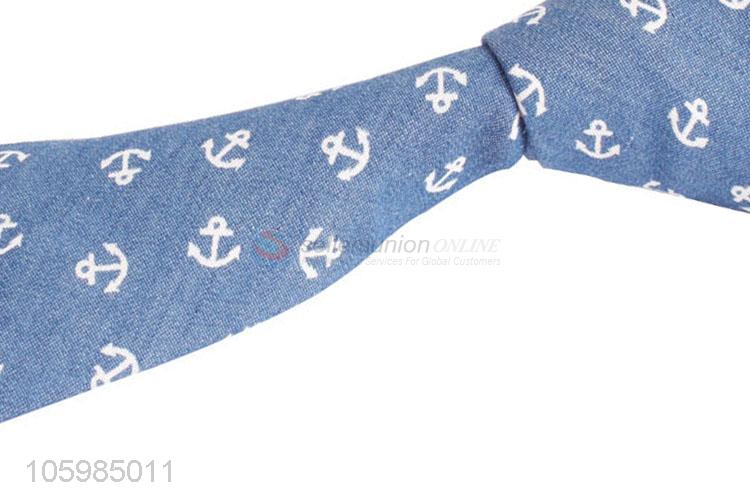 Promotional cheap custom logo 100% cotton men's neckties