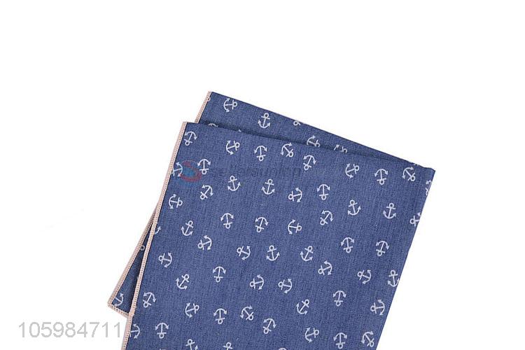 Made in China delicate anchor print pocket square/handkerchief