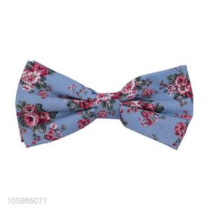 Low price fashion beautiful floral print bow tie