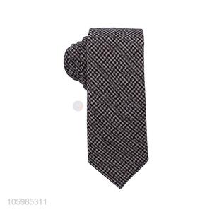 China factory men ties houndstooth knitted wool necktie