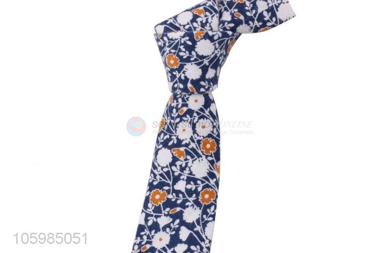 Factory sales fashion beautiful floral print skinny neckties